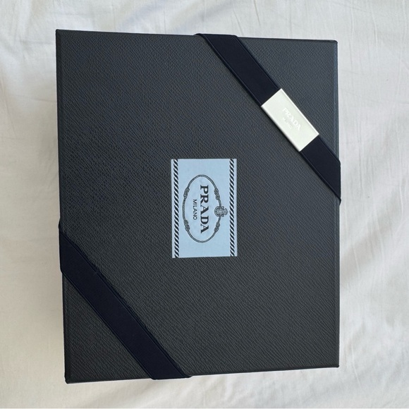Prada Black Nylon Crossbody Bag with Gold
